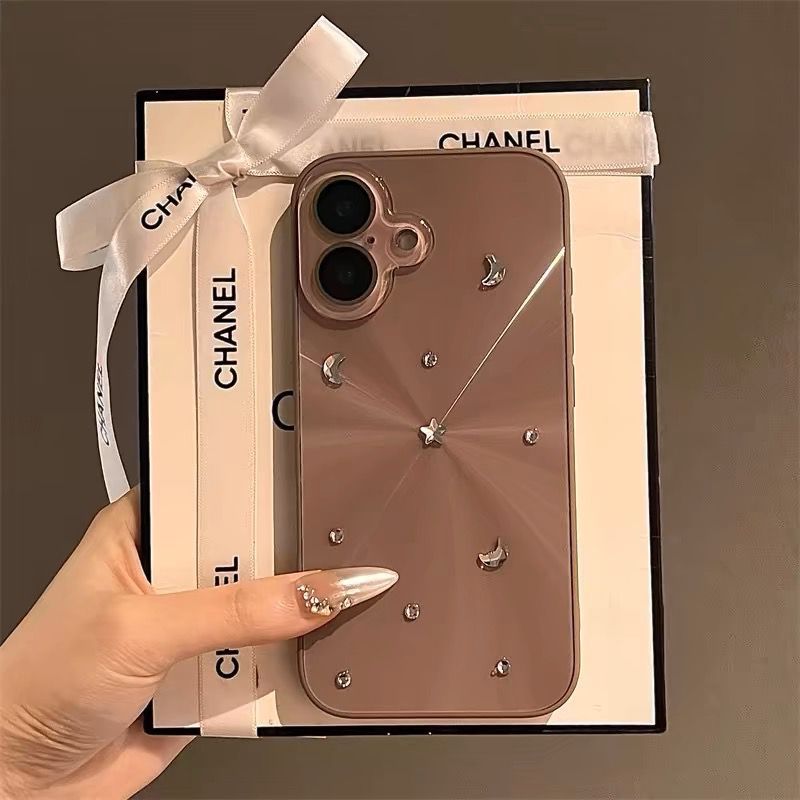 브라운 오로라 + 입체 라인스톤