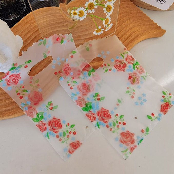 礼品袋子塑料手提袋透明包装袋小化妆品袋定 制服装袋内衣女童装