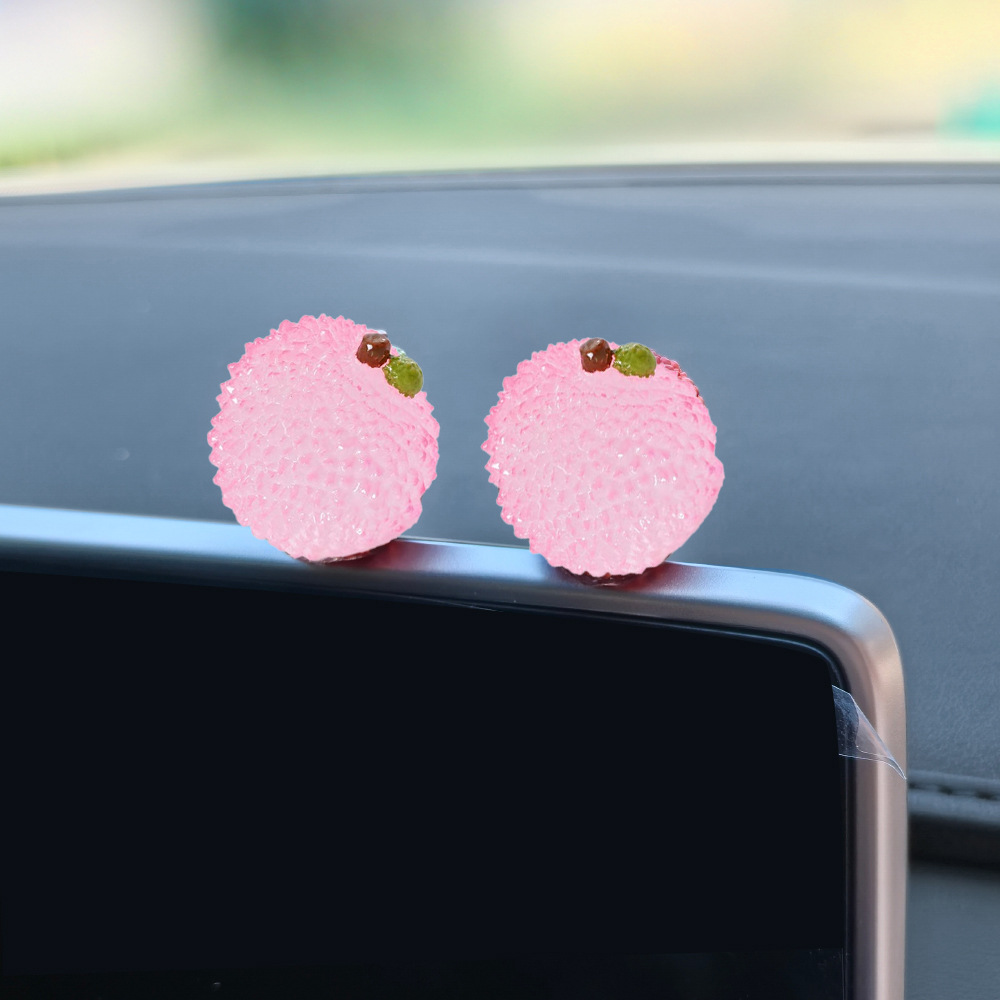Luz nocturna [regalo de coche nuevo-durian olvidado] decoraciones de automóviles raras y extrañas lindas lichi control central de automóviles