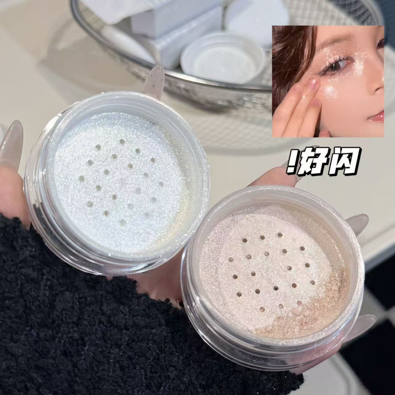 RESOCHI Cloud Brilliant Spray High Gloss Powder, polvo de maquillaje brillante, polvo de maquillaje no volante, polvo brillante y fino.