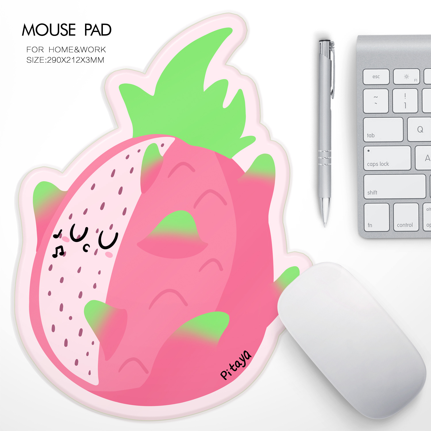 Tappetino per mouse Alien Fruit Office Cartoon INS Style Dopamine Colorway_voghion.com