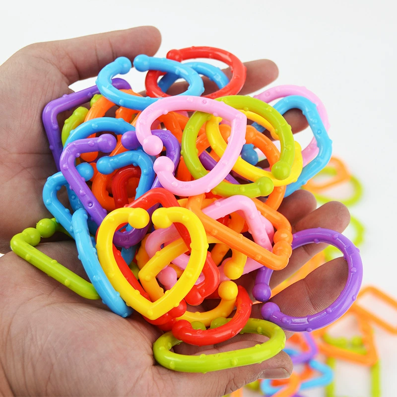 Geometric plastic constructor, children's necklace, table toy