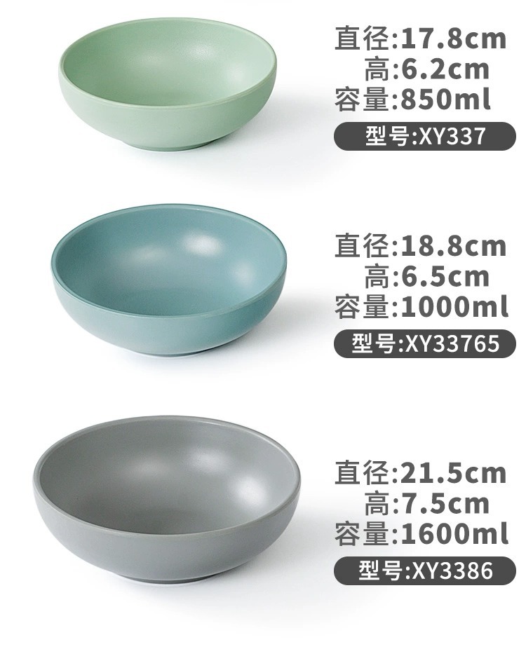 北欧风餐具密胺面碗塑料大碗仿瓷大汤碗面馆汤粉汤面麻辣烫碗商用详情14