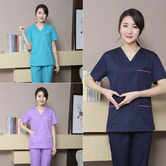 韓国版手洗い服手術室美容科医分体ペット病院長半袖ブラシ手服