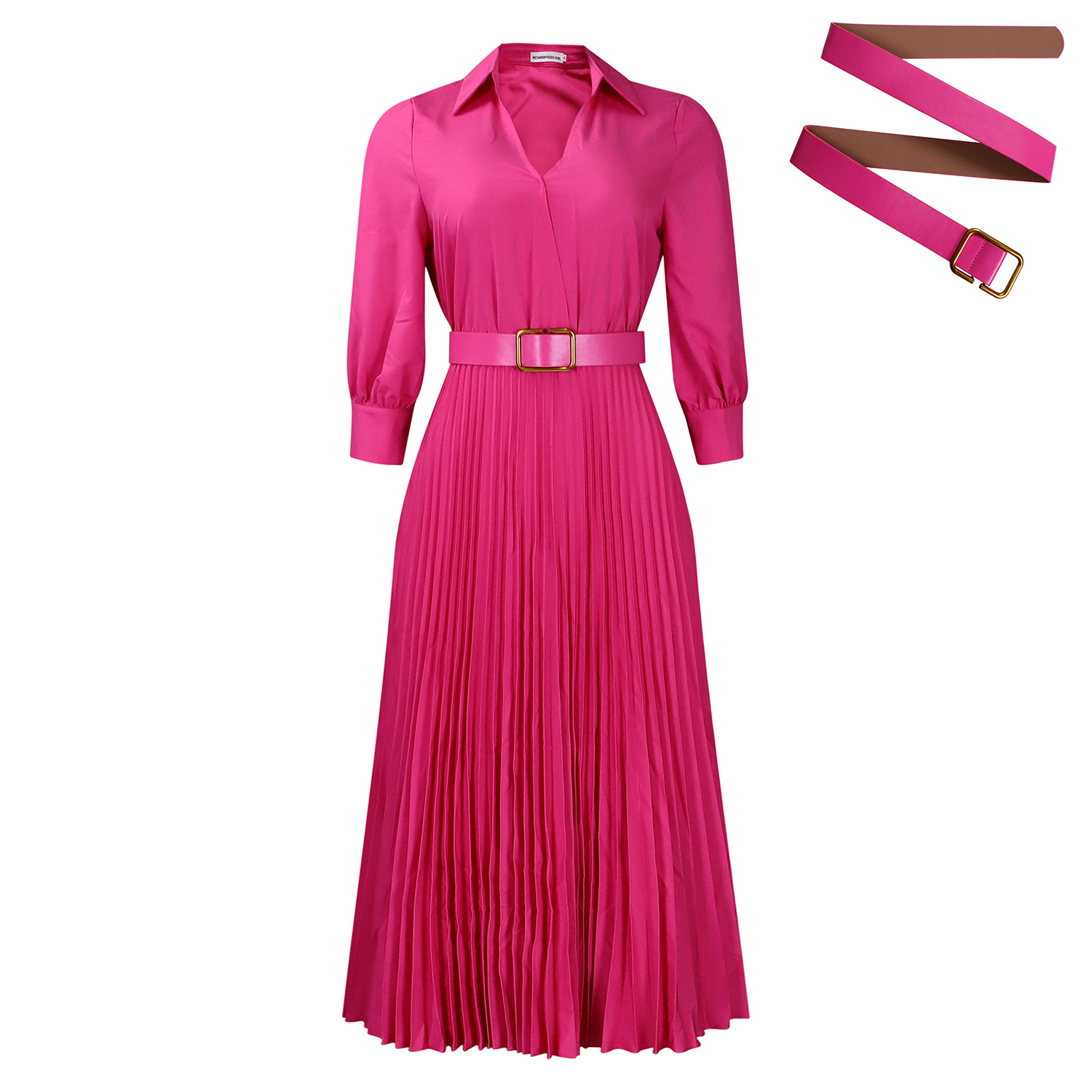 Women's Elegant Solid Color Dress