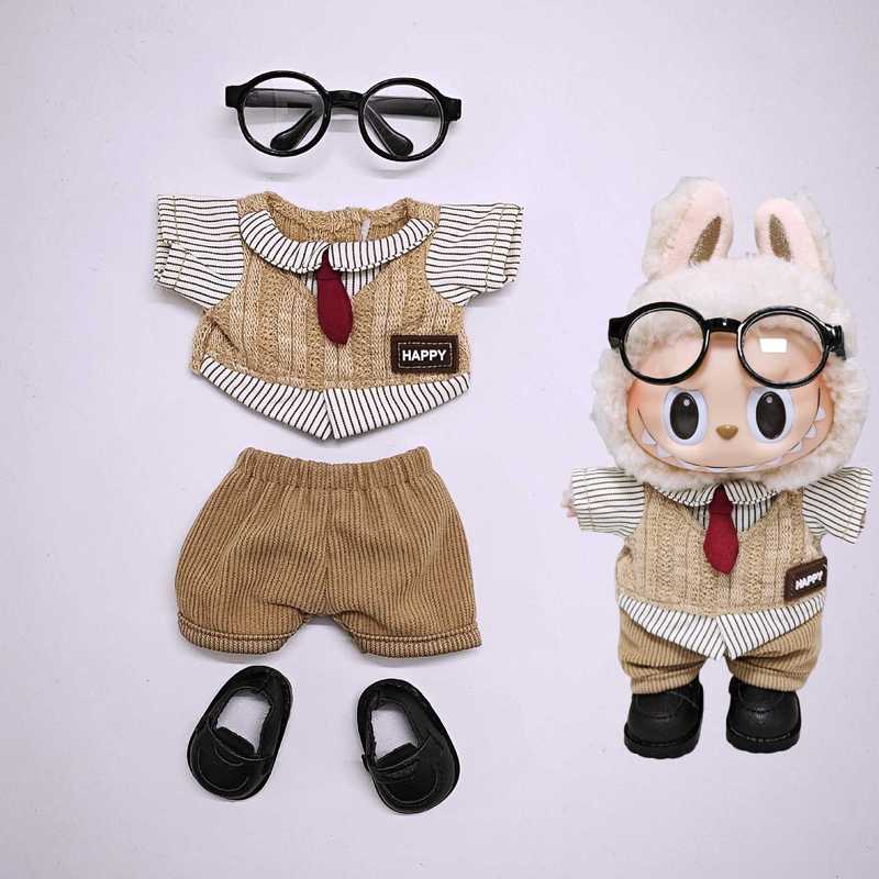 ラブブベビー服 1/2/3 世代 15cm17cm ラブブ服 ヘッドフォン カメラセット labubuv3 ベビー|undefined