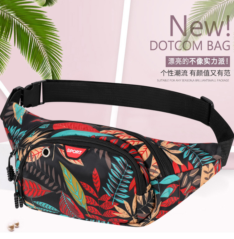 Creative, versatile, fashionable landscape pictures, women's running, cycling, crossbody and close-fitting waist bags, cross-border wholesale and distribution Item Picture