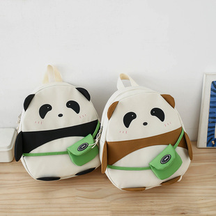 Korean style children's schoolbag cartoon student schoolbag Boys and Girls cute panda backpack children's kindergarten backpack