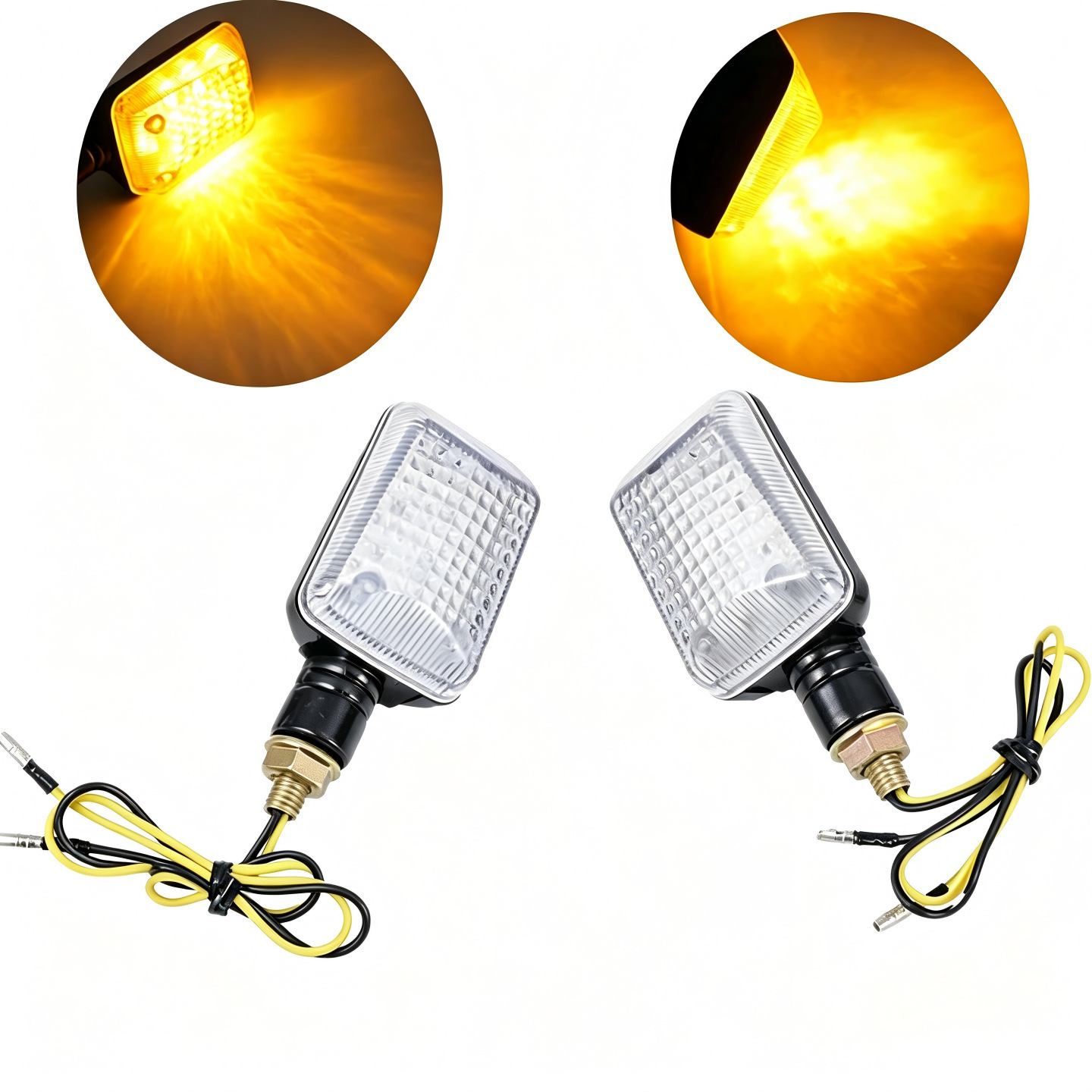 Cruiser Bike Retro Turn Signal Indicator Light Motorcycle Turn Signal Modification Parts Turn Signal Light Signal Lamp