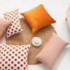 Cross -border INS Xuenier's flower pillow pillow pillow solid color background set home sofa bedside cushion cushion can be washed