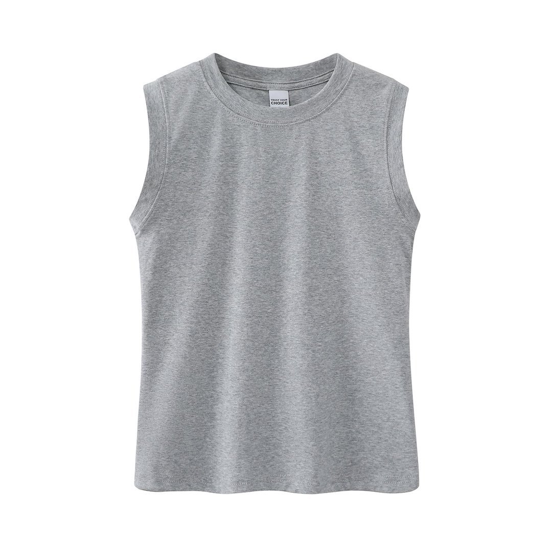 Playera sin Mangas Deportiva para Hombre de Algodón Transpirable para Ocio y Deporte