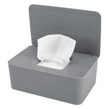 出口日本带盖湿巾盒桌面收纳盒塑料抽纸盒密封防尘口罩盒塑料湿纸