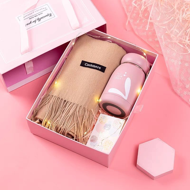 Camel scarf + 304 thermos cup + rabbit