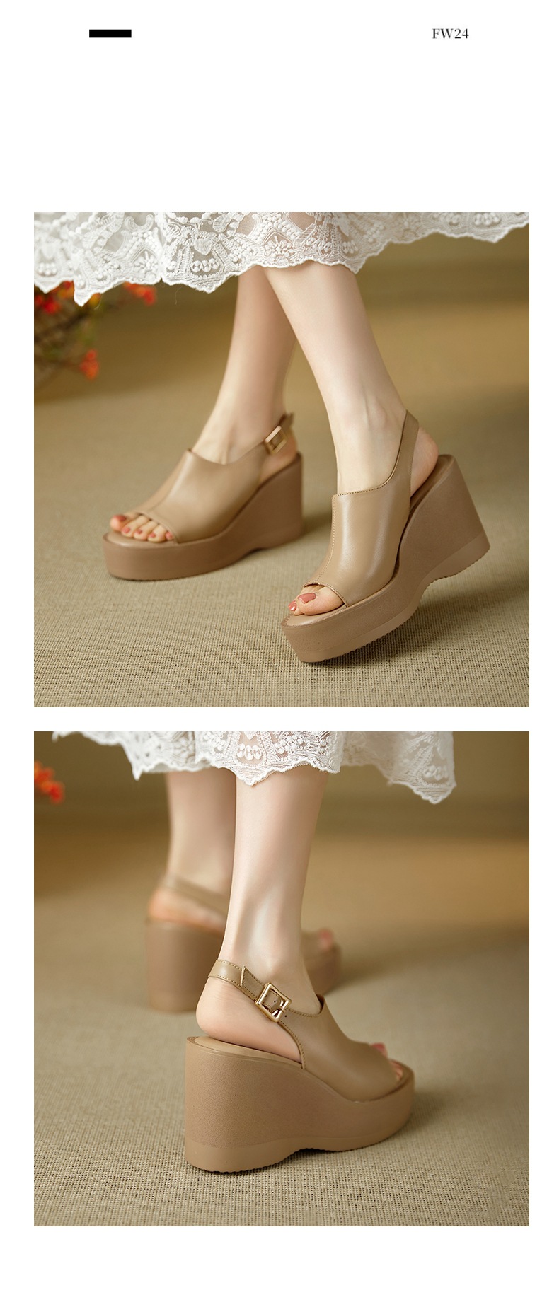 Sandal cao gót nữ mũi nhọn hở ngón, đế xuồng dày, quai một chữ, gót 9 cm — đen chi tiết 10