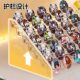 Acrylic Display Rack Desktop Millet Storage Box Transparent Ladder Shelf Stand Card Peripheral Badge Storage Rack