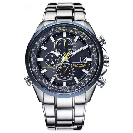 In-Stock Popular Foreign Trade Blue Angel Men's 3-Hand Multifunctional Quartz Watch, Direct from Manufacturer, One Piece Available for Shipping