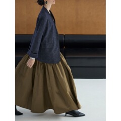 法式仿牛仔西装2025秋季新款v领复古通勤一粒扣西服西裤套装女