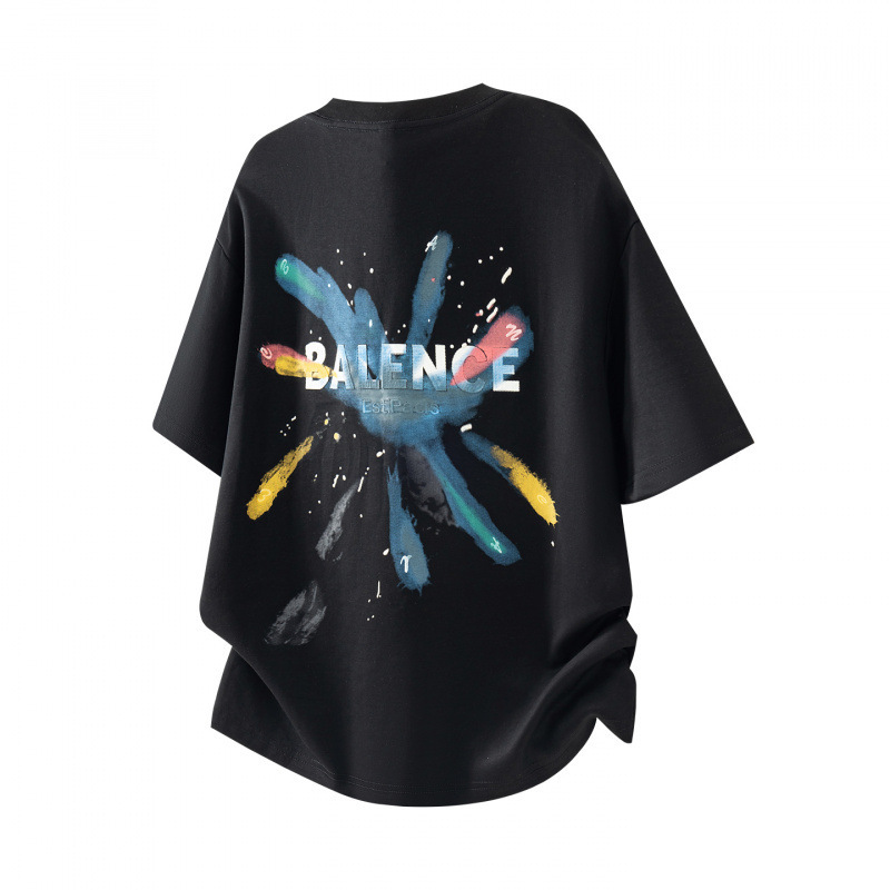American-Style Trendy Brand Color-Printed Short-Sleeve T-Shirt for Men, Summer 2026, Thin Printed Casual Top, Large Size Half-Sleeve Tee American-Style Trendy Brand Color-Printed Short-Sleeve T-Shirt for Men, Summer 2026, Thin Printed Casual Top, Large Size Half-Sleeve Tee