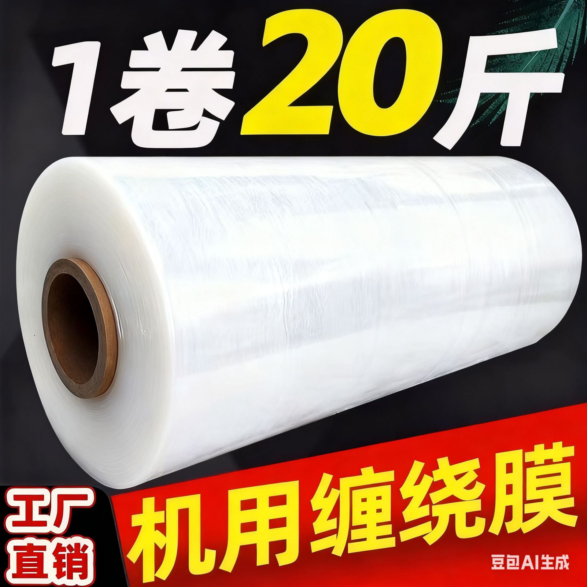 Película para máquina de 50 cm, peso de 20 kg.