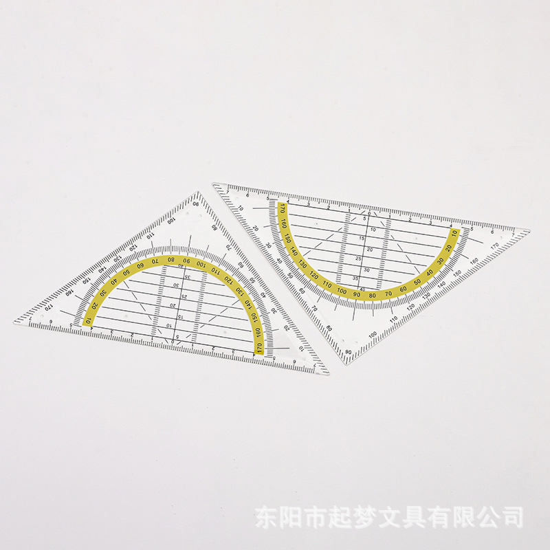 多機能高精度三角定規セット絵定規建築工程測定設計教育教師用測定器付き|undefined