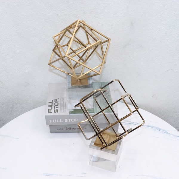Golden geometric creative decorations for home use for living room…