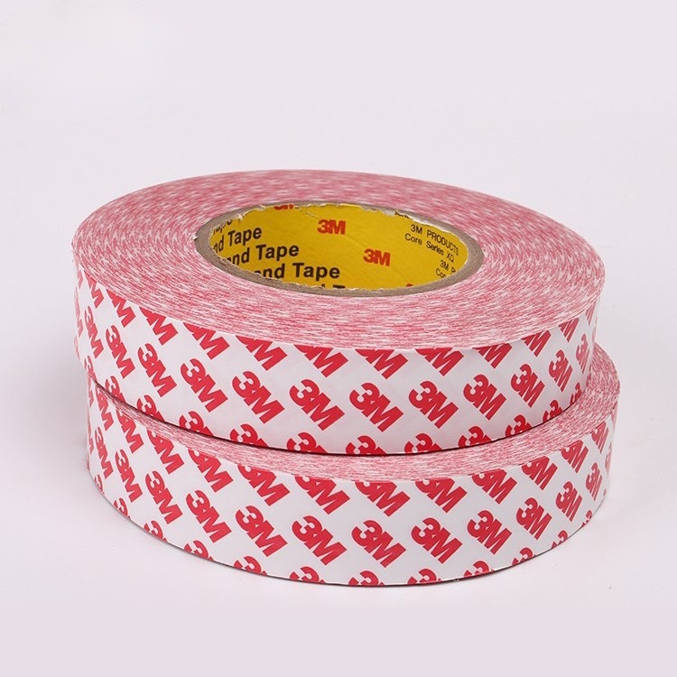 3M55236双面胶带无纺布棉纸超薄强力高粘耐高温