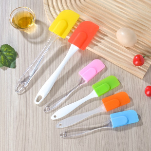 Factory supply silicone oil brush scraper cake spatula suit high temperature resistant cake spatula baking tool