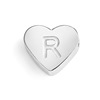 Accessory stainless steel, pendant with letters heart shaped, European style