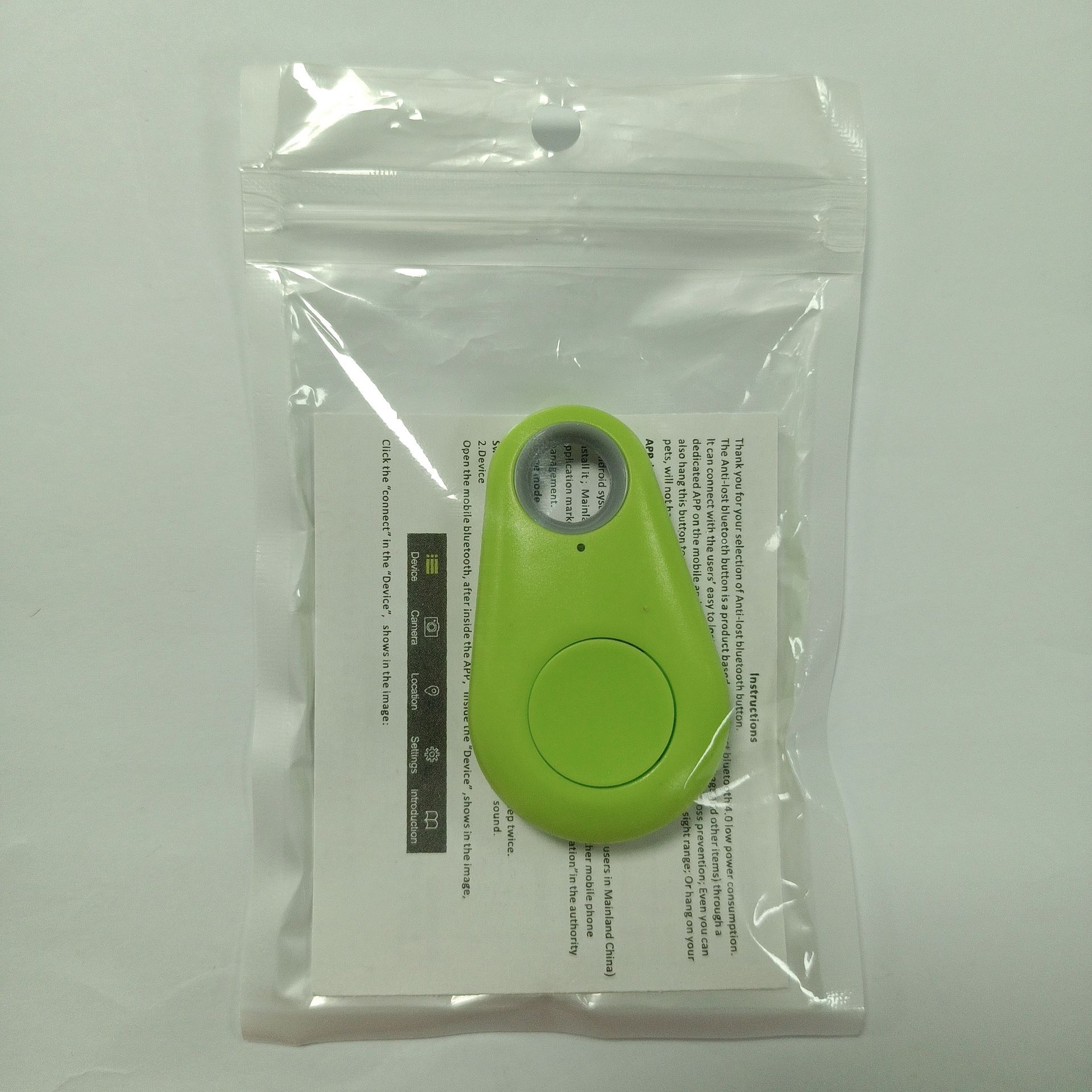 En stock gota de agua Bluetooth dispositivo anti-perdido inteligente de dos vías de búsqueda mascota teléfono móvil clave billetera alarma anti-perdido dispositivo al por mayor