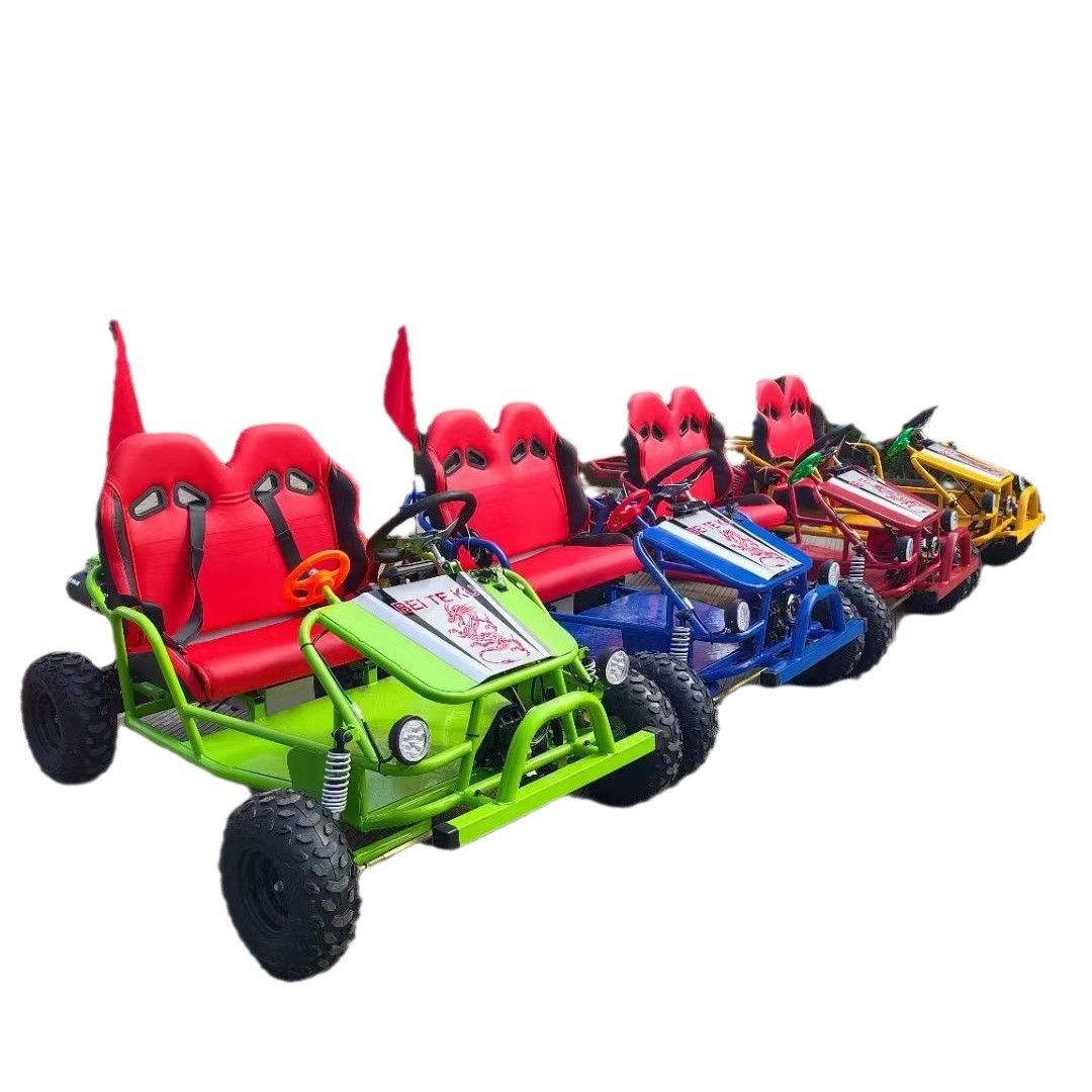 Nuevo padre-hijo doble go-kart LED pista de carreras go-kart eléctrico para niños go-kart choque fabricantes al por mayor