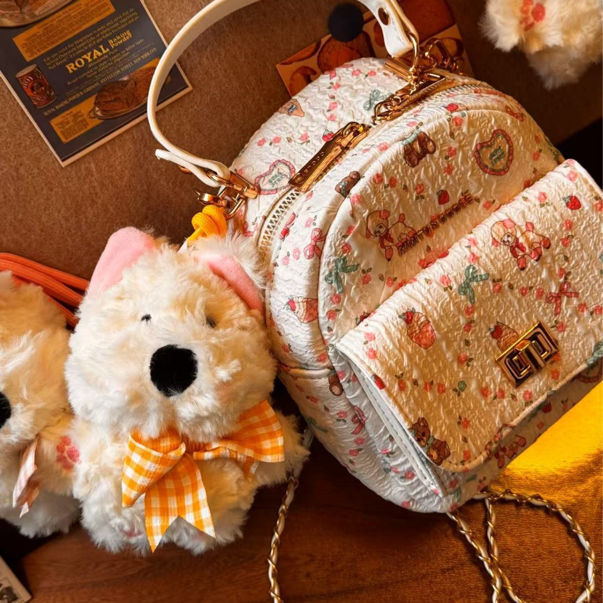Nuevo West Highland colgante muñeca garabateado cachorro lindo muñeca mochila colgante creativo regalos para niños al por mayor image 4