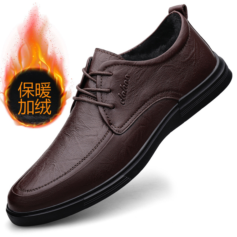 Transfronterizo tamaño 46 zapatos de cuero casuales de negocios zapatos de conducción de hombre cuatro estaciones de cordones zapatos de trabajo profesionales zapatos de cuero de vaca zapatos de hombre