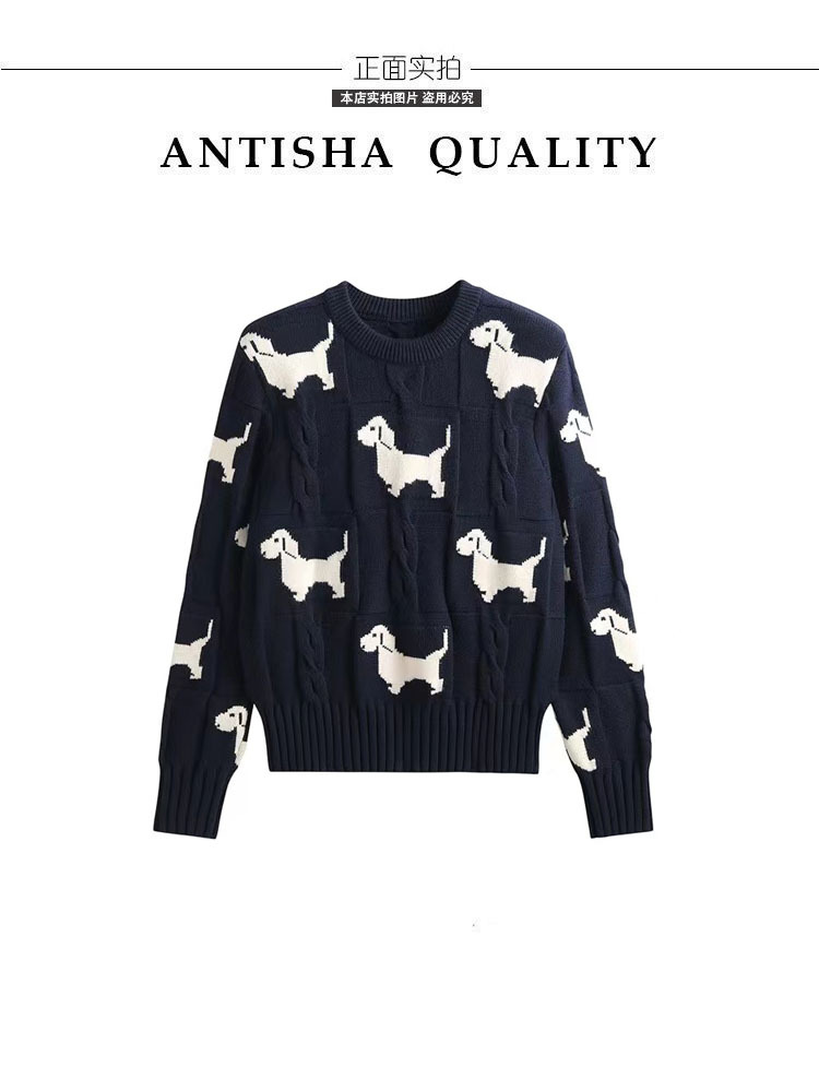 Navy blue pullover