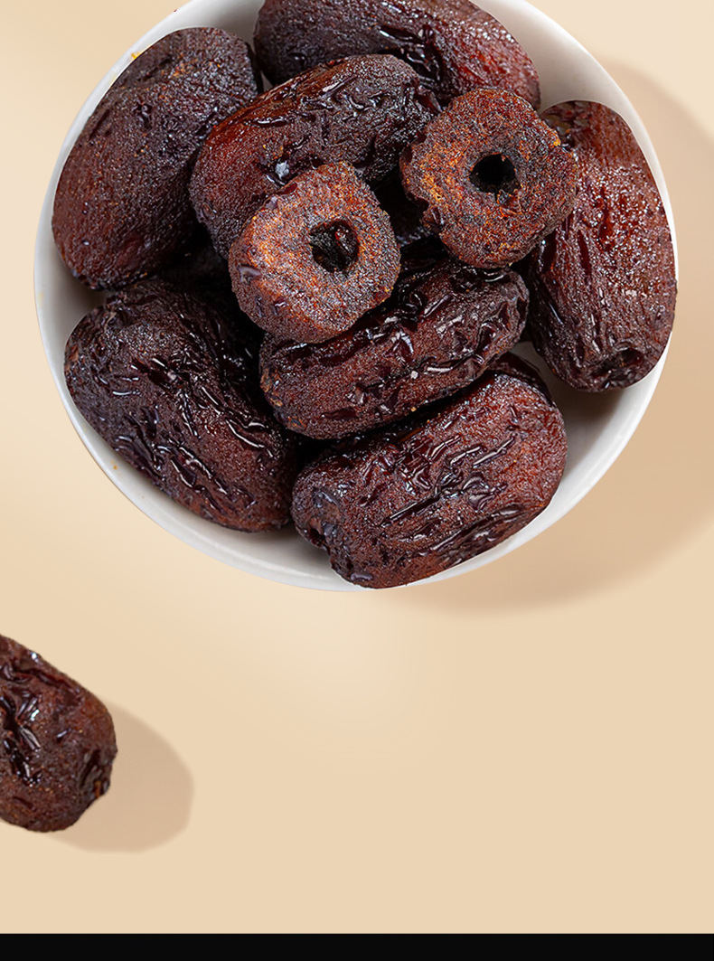 Three Steam Three Sun Dried Red Dates Soft Sweet Xinjiang Jujube 180g Jar key features