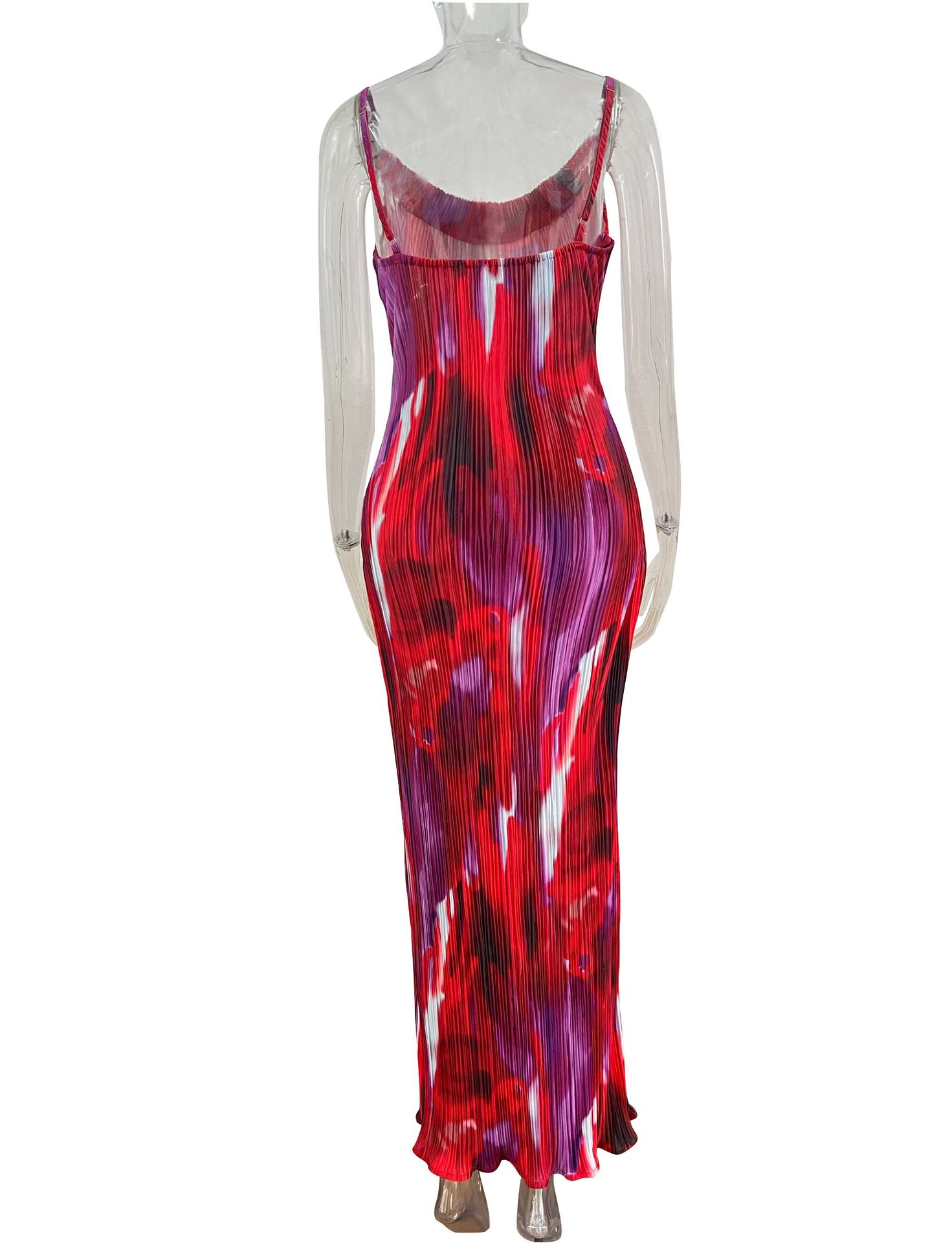 350g Weight Maxi Long Dress Dress Length Type Sleeveless Sleeve Length Sheath Dress Dresses Type Polyester Fabric Type Mid Waist Waist Line Daily, Beach Occasion V Neck Neckline Slim Fit Type Color Block, Painted Flower Pattern Summer Season Women's Gender Vacation Style Wholesale Women's Vacation Color Block Painted Flower Daily Beach V Neck Sleeveless Sheath Dress 2