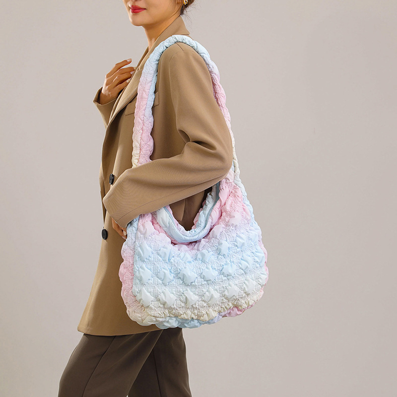 Crowdsourced Design Bag for Women's 2023 New COS Cloud Puff Fold Single Shoulder Crossbody Bag, Western Style Dumpling_voghion.com