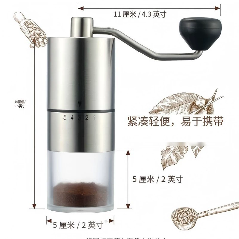 Coffee machine, handheld coffee set