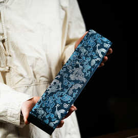 厂家定制锦盒 香线锦盒 折扇字画礼品盒 扇子书画软裱卷轴收藏盒