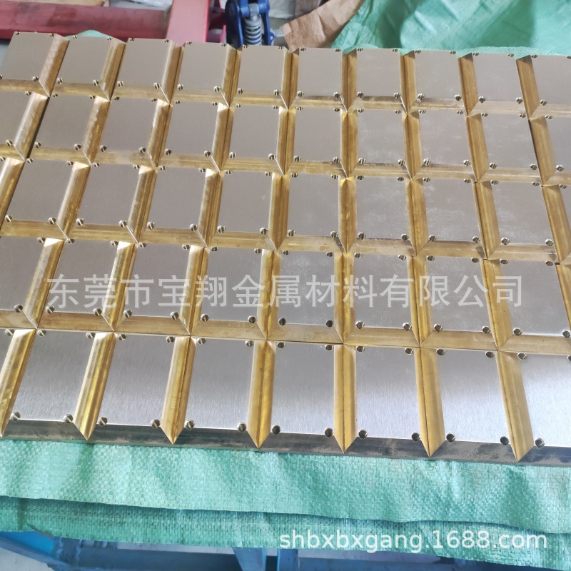 锡青铜黄铜块CNC精雕攻牙打孔拉丝铣光 H59黄铜扁条 导电滑块
