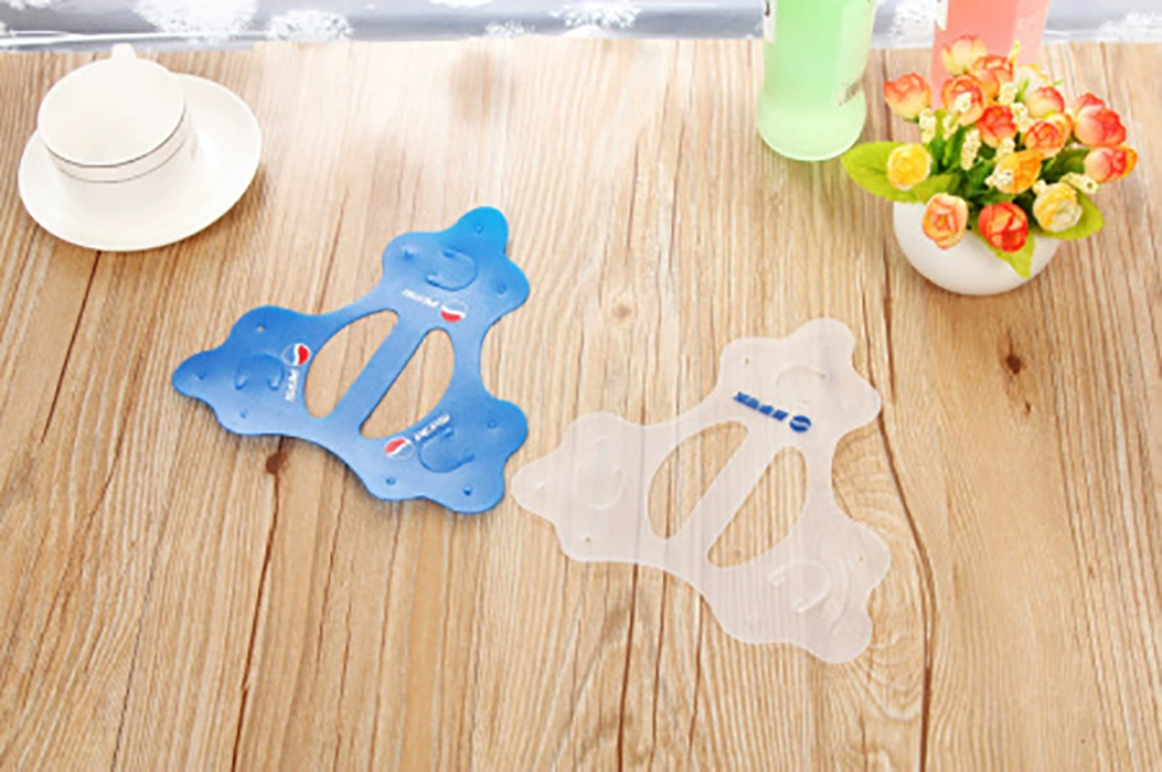 Ручка для бутылки для напитков PE пластиковая ручная оптовая продажа рекламных упаковок для напитков торговый центр напитков 2-3-4-лифта