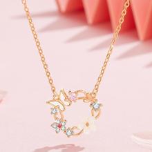 S925纯银蝴蝶项链女小众轻奢百搭高级感锁骨链圣诞节礼物秋冬配饰