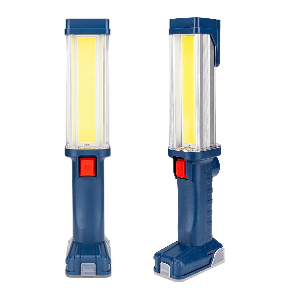 LED汽修手持工作燈COB超亮強磁掛鈎充電多功能汽車檢修照明燈批發