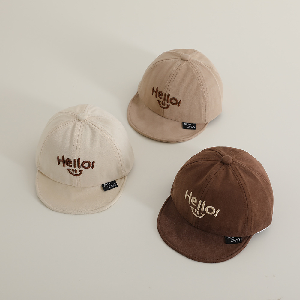 Hello Sen Sombrero de bebé primavera y otoño blando gorra de lengua gorra para bebés delgada sombrero de sombrero de béisbol