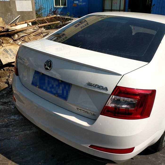 14-19 New Octavia Rear Wing Skoda Octavia Special Modified Rear Wing Abs Material Without Punching Rear Wing