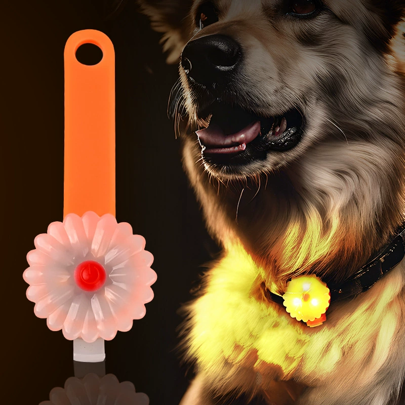 Товары для домашних животных светящийся кулон перезаряжаемый водонепроницаемый силиконовый тег для собак и домашних животных готовый анти-потерянный ночник для прогулок собак трансграничный