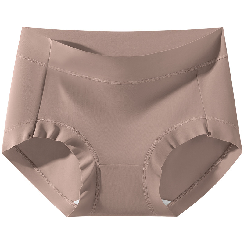 Piel de leche que no deja marcas 7A seda de morera antibacteriano para mujer deportes sin caderas calzoncillos de cintura media bragas cortas refrescantes