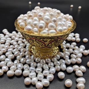 Natural Genuine Pearls for Buddha, Loose Beads, Non-Porous Seven Gems, Manjushri's Mandala, Xizang Buddhist Hall, Treasure Bowl, Desktop Offerings and Ornaments