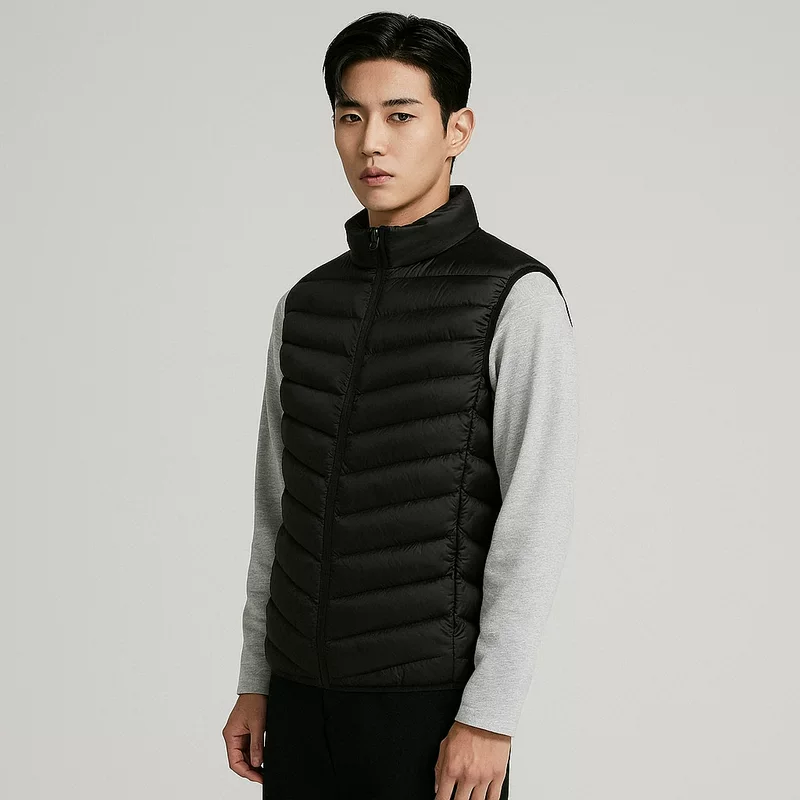 Velvet vest, down jacket, duck down, plus size