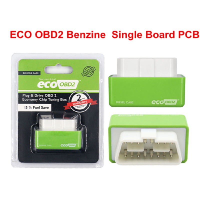 GREEN 单板 ECOOBD2 Chip Tuning Box汽车诊断仪