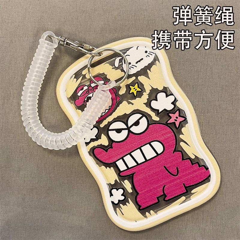 卡套門禁飯卡證件套公交校園學生校牌掛繩彈簧繩工作工牌廠牌小眾